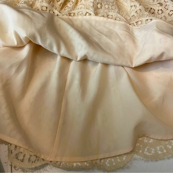 J Crew Sheer Pale Butter Yellow Lace BalletCore Party Event Dress Size S - Picture 8 of 12